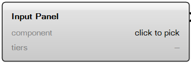 Input Panel component in Grasshopper