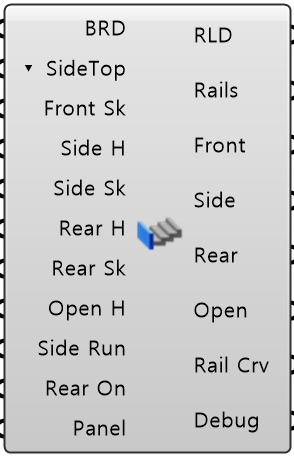 Rail 3D component in Grasshopper