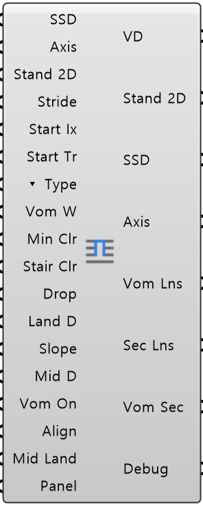 Vomitory component in Grasshopper