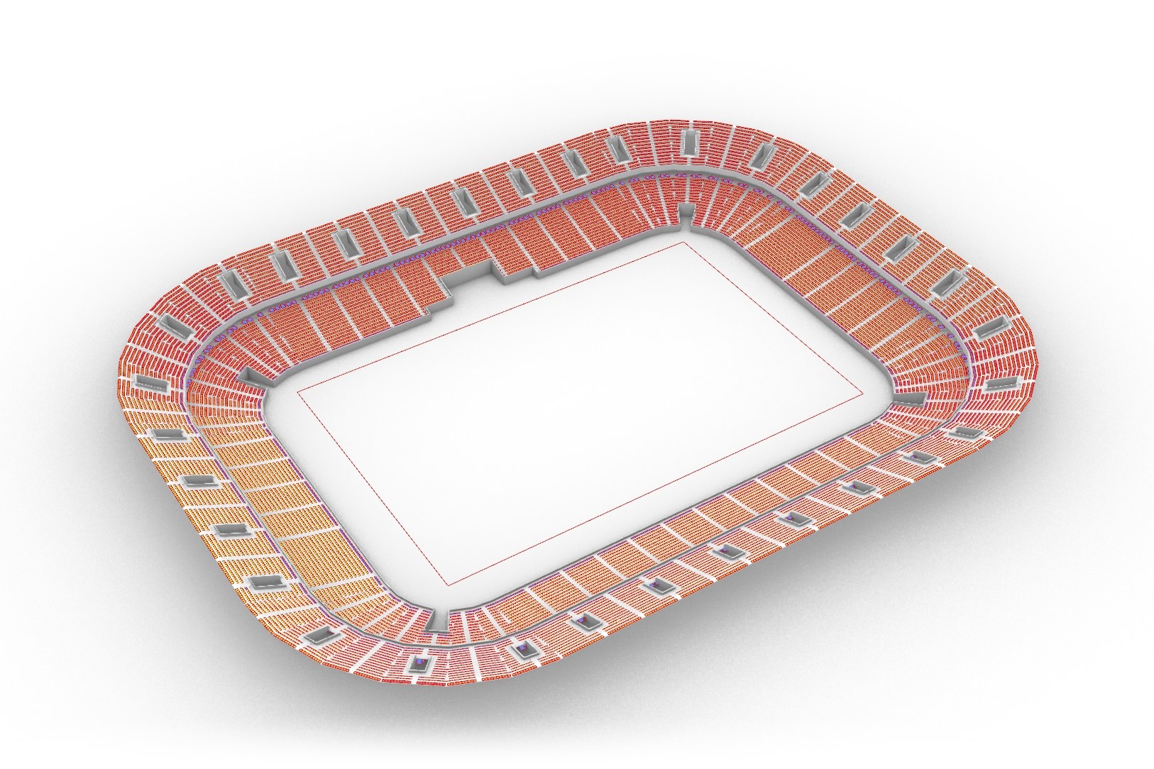 The same bowl with its seats colored by C-value.
